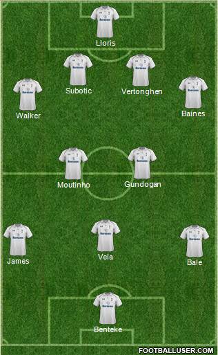 Tottenham Hotspur Formation 2013