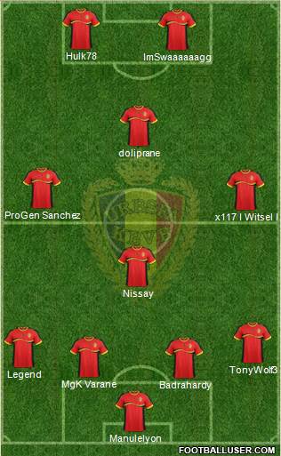Belgium Formation 2013