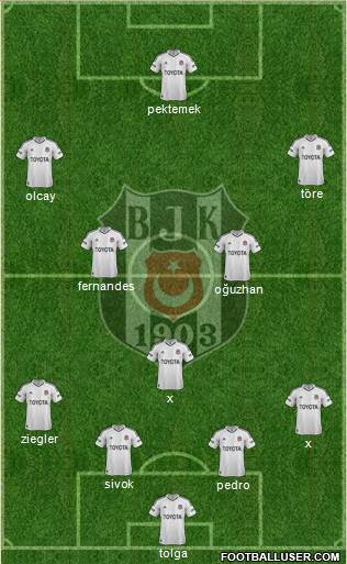 Besiktas JK Formation 2013