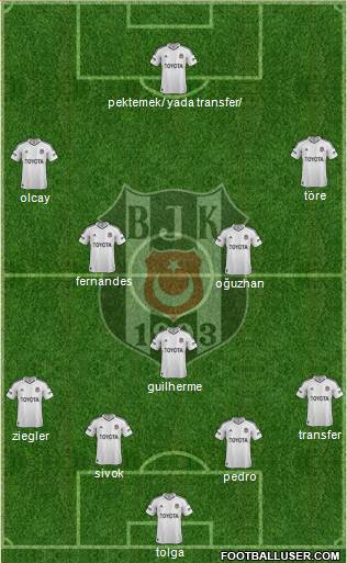 Besiktas JK Formation 2013