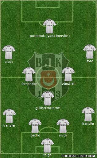 Besiktas JK Formation 2013