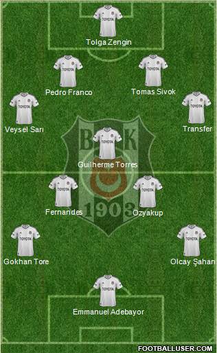 Besiktas JK Formation 2013