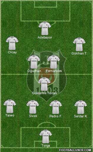 Besiktas JK Formation 2013