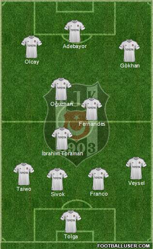 Besiktas JK Formation 2013