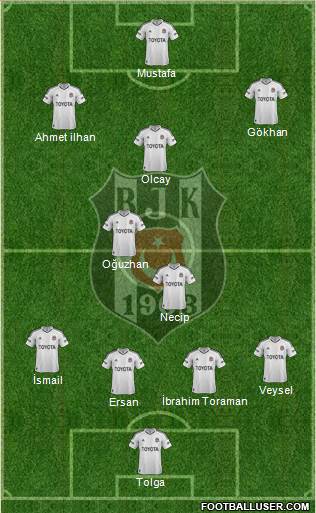 Besiktas JK Formation 2013