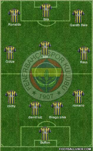 Fenerbahçe SK Formation 2013