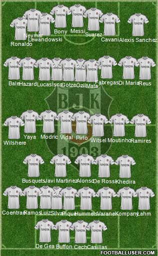 Besiktas JK Formation 2013