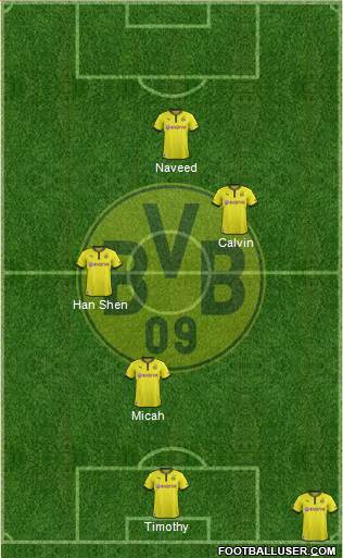 Borussia Dortmund Formation 2013