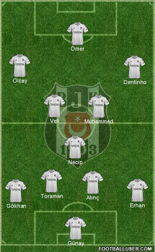 Besiktas JK Formation 2013