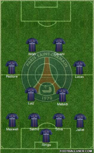 Paris Saint-Germain Formation 2013