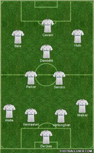 Tottenham Hotspur Formation 2013