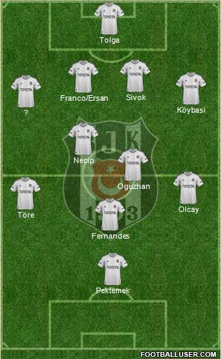 Besiktas JK Formation 2013