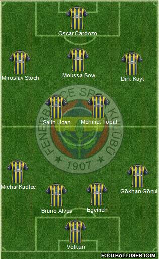 Fenerbahçe SK Formation 2013