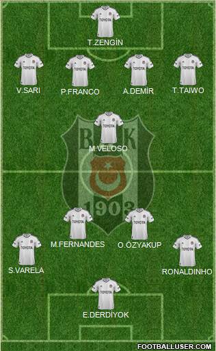 Besiktas JK Formation 2013