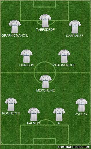 Tottenham Hotspur Formation 2013