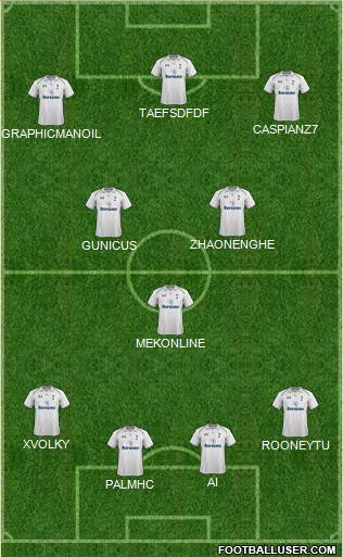 Tottenham Hotspur Formation 2013