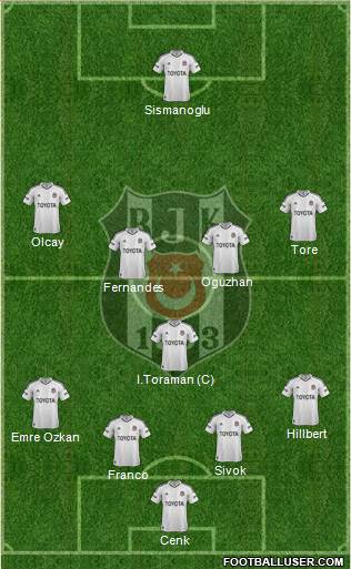 Besiktas JK Formation 2013