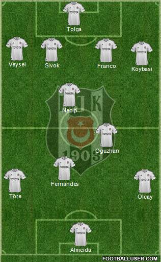 Besiktas JK Formation 2013