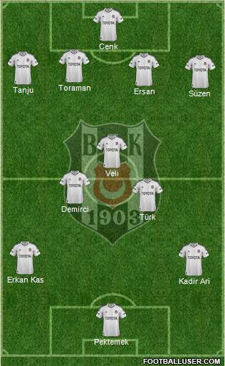 Besiktas JK Formation 2013