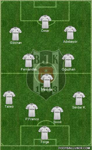 Besiktas JK Formation 2013