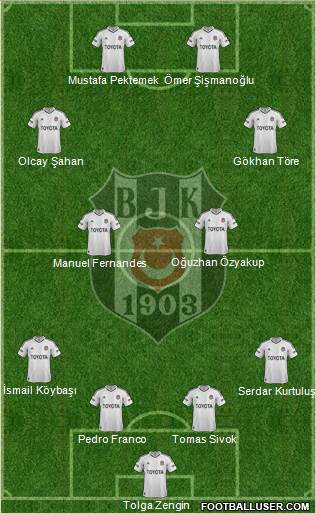 Besiktas JK Formation 2013