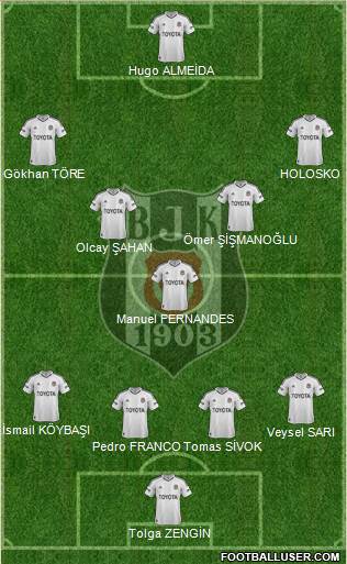 Besiktas JK Formation 2013