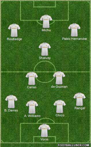 Swansea City Formation 2013