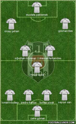 Besiktas JK Formation 2013