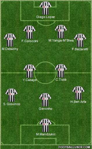 Newcastle United Formation 2013