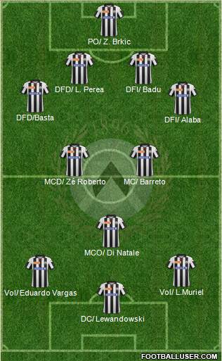 Udinese Formation 2013