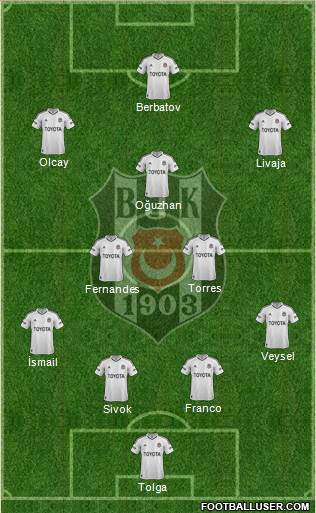 Besiktas JK Formation 2013