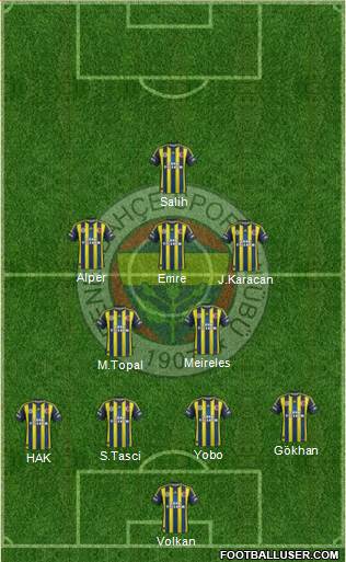 Fenerbahçe SK Formation 2013