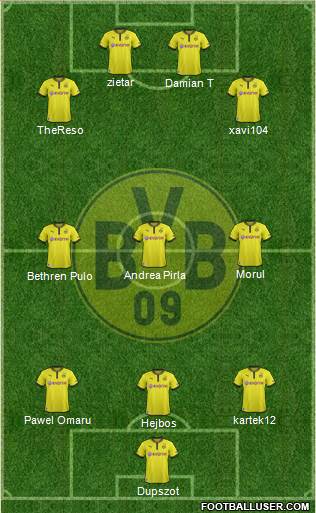 Borussia Dortmund Formation 2013