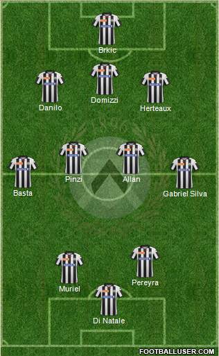 Udinese Formation 2013