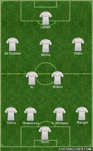 Swansea City Formation 2013