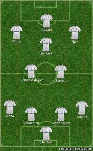 Tottenham Hotspur Formation 2013