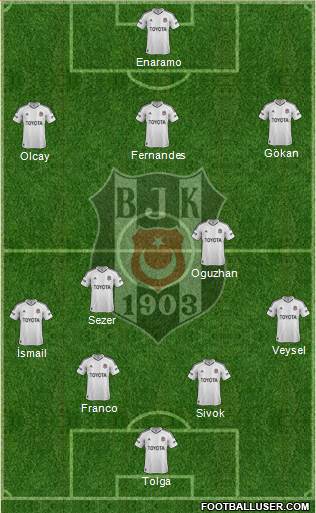 Besiktas JK Formation 2013