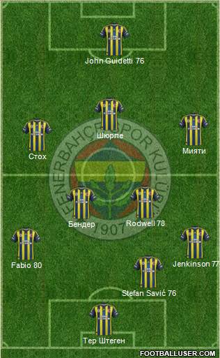 Fenerbahçe SK Formation 2013