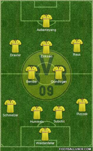 Borussia Dortmund Formation 2013