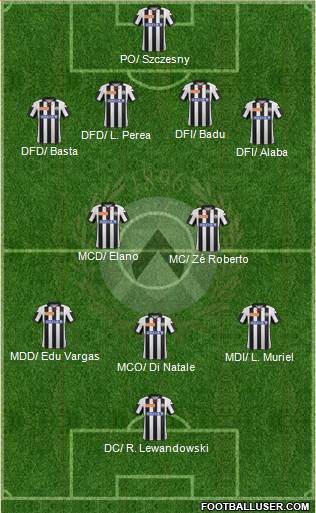 Udinese Formation 2013