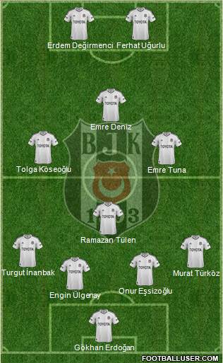 Besiktas JK Formation 2013