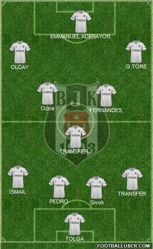 Besiktas JK Formation 2013