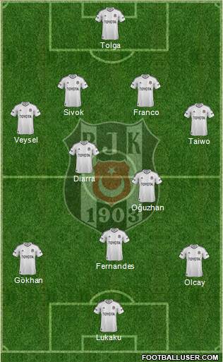 Besiktas JK Formation 2013