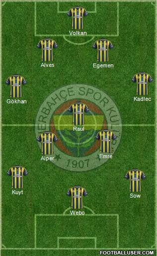 Fenerbahçe SK Formation 2013