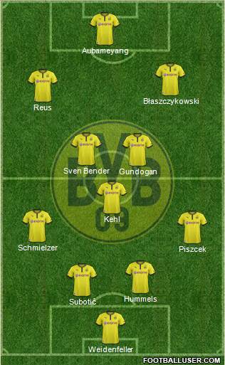 Borussia Dortmund Formation 2013