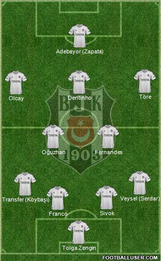 Besiktas JK Formation 2013