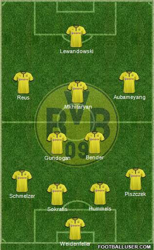 Borussia Dortmund Formation 2013