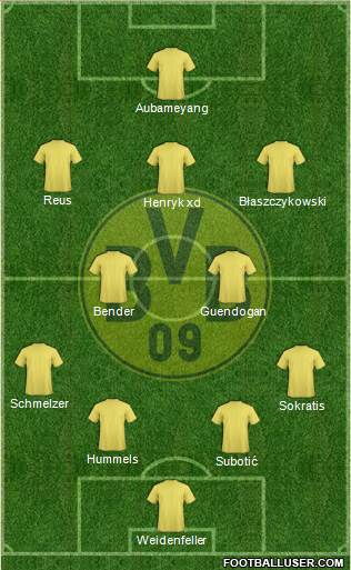 Borussia Dortmund Formation 2013