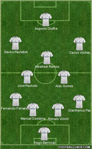 Tottenham Hotspur Formation 2013
