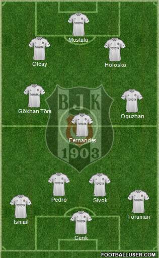 Besiktas JK Formation 2013